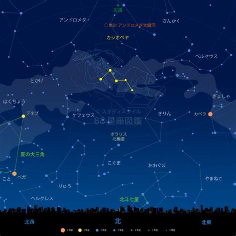 北斗七星季節位置|北斗七星とカシオペア座｜星座を見つけよ